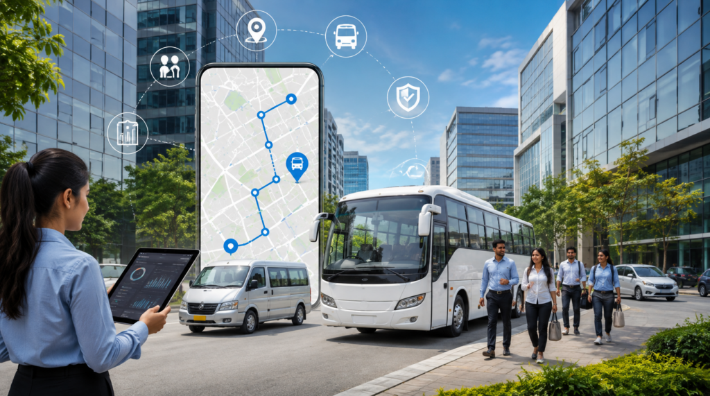 Employee transport software for corporate transportation and fleet management in India